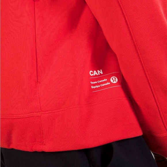 Lululemon Team Canada French Terry Oversized Hoodie Olympics Paris 2024 Red - Picture 5 of 5